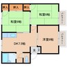 近鉄大阪線（近畿）/大和八木駅 徒歩18分 2階 築31年 3DKの間取り