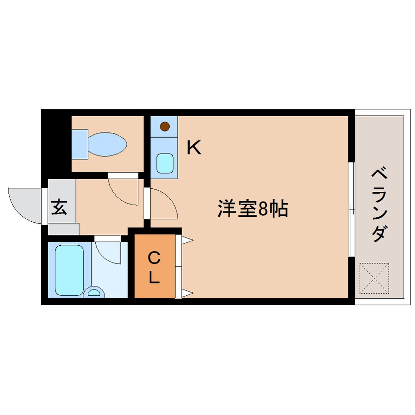 間取図 近鉄橿原線/八木西口駅 徒歩10分 3階 築30年