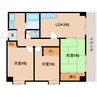 近鉄南大阪線/橿原神宮前駅 徒歩2分 4階 築33年 3LDKの間取り