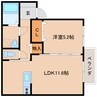 近鉄大阪線（近畿）/大和八木駅 徒歩14分 2階 築15年 1LDKの間取り