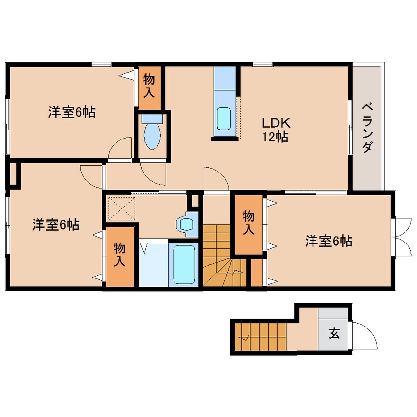 間取図 近鉄橿原線/橿原神宮前駅 徒歩15分 2階 築15年