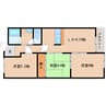 近鉄南大阪線/橿原神宮西口駅 徒歩5分 1階 築35年 3LDKの間取り