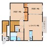 近鉄南大阪線/岡寺駅 徒歩12分 2階 築14年 2LDKの間取り
