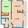 近鉄南大阪線/橿原神宮前駅 徒歩5分 6階 築31年 2LDKの間取り