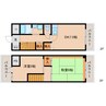 近鉄橿原線/八木西口駅 徒歩7分 2階 築33年 2DKの間取り