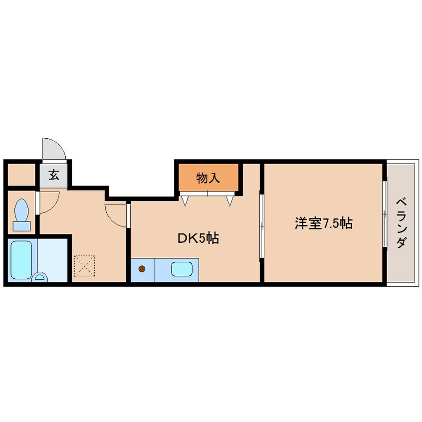 間取図 近鉄橿原線/橿原神宮前駅 徒歩1分 5階 築29年