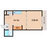 近鉄橿原線/橿原神宮前駅 徒歩1分 5階 築30年 1DKの間取り