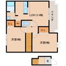 近鉄南大阪線/岡寺駅 徒歩12分 2階 築19年 2LDKの間取り