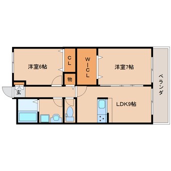 間取図 近鉄橿原線/八木西口駅 徒歩19分 3階 築13年