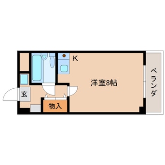 間取図 近鉄橿原線/畝傍御陵前駅 徒歩1分 4階 築29年