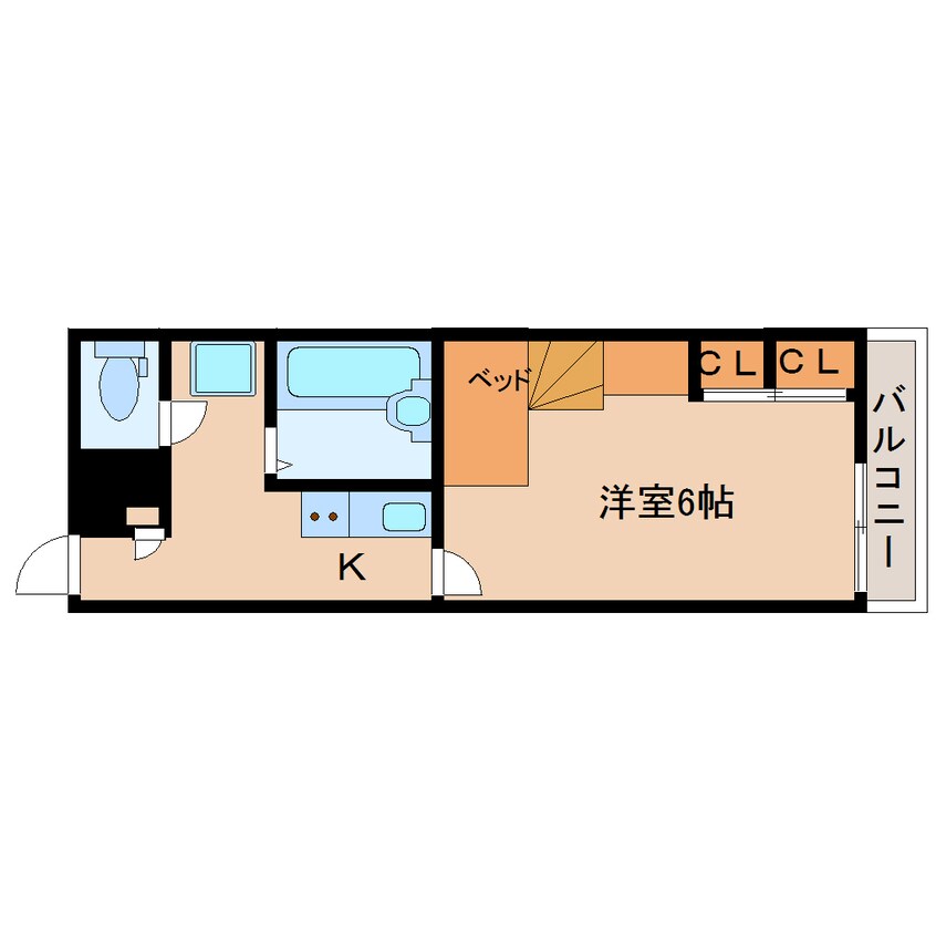 間取図 近鉄橿原線/田原本駅 徒歩6分 1階 築19年