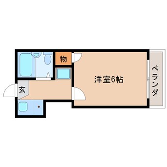 間取図 近鉄橿原線/畝傍御陵前駅 徒歩7分 1階 築31年