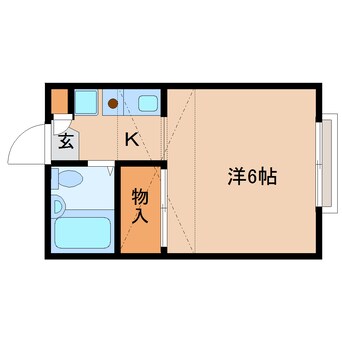 間取図 近鉄大阪線（近畿）/耳成駅 徒歩10分 2階 築27年