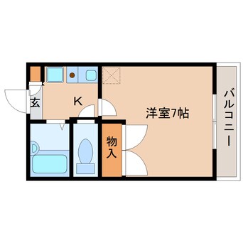 間取図 近鉄大阪線（近畿）/大和八木駅 徒歩14分 2階 築26年