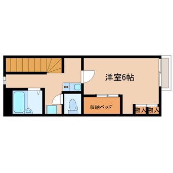 間取図 近鉄橿原線/八木西口駅 徒歩21分 2階 築20年