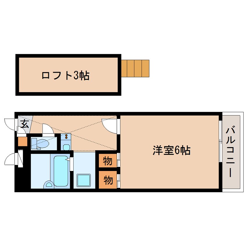 間取図 近鉄橿原線/八木西口駅 徒歩15分 2階 築15年