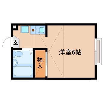 間取図 近鉄大阪線（近畿）/大和八木駅 徒歩9分 2階 築27年