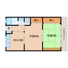 近鉄大阪線（近畿）/真菅駅 徒歩2分 3階 築47年 2DKの間取り
