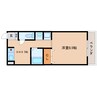 近鉄大阪線（近畿）/大和八木駅 徒歩14分 2階 築25年 1DKの間取り
