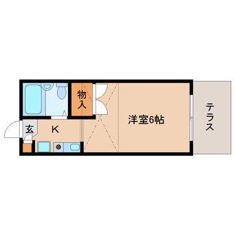 間取図 近鉄大阪線（近畿）/大和八木駅 徒歩4分 1階 築29年
