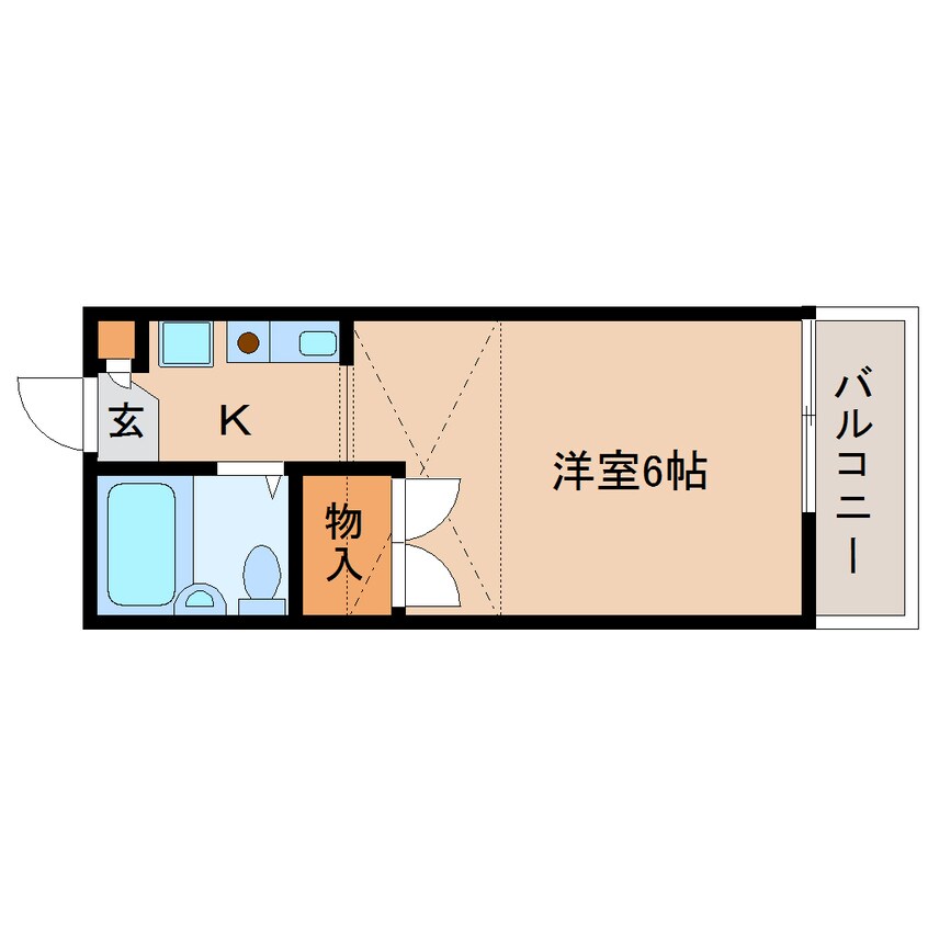 間取図 近鉄大阪線（近畿）/大和八木駅 徒歩4分 2階 築29年