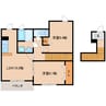 近鉄大阪線（近畿）/耳成駅 徒歩6分 2階 築13年 2LDKの間取り