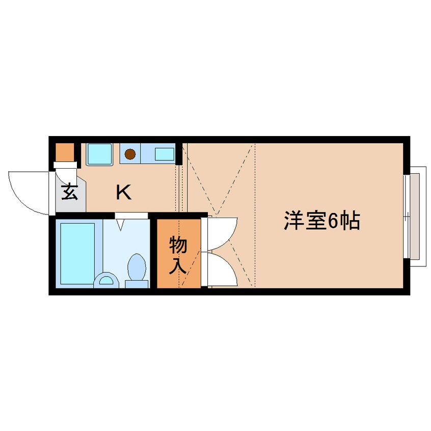 間取図 近鉄橿原線/畝傍御陵前駅 徒歩10分 2階 築29年