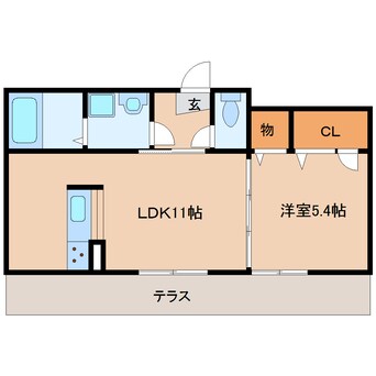 間取図 近鉄大阪線（近畿）/大和八木駅 徒歩7分 1階 築11年