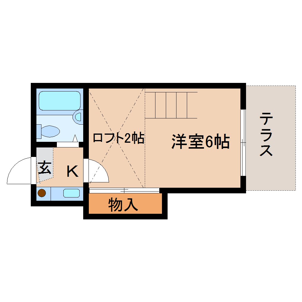 間取り図 近鉄大阪線（近畿）/大和八木駅 徒歩10分 1階 築34年