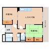 近鉄南大阪線/六田駅 徒歩6分 2階 築34年 2LDKの間取り