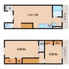 近鉄南大阪線/岡寺駅 徒歩6分 1-2階 築18年 2LDKの間取り