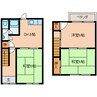 近鉄大阪線（近畿）/大和八木駅 徒歩18分 1-2階 築36年 3DKの間取り