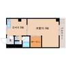 近鉄大阪線（近畿）/耳成駅 徒歩1分 4階 築40年 1DKの間取り