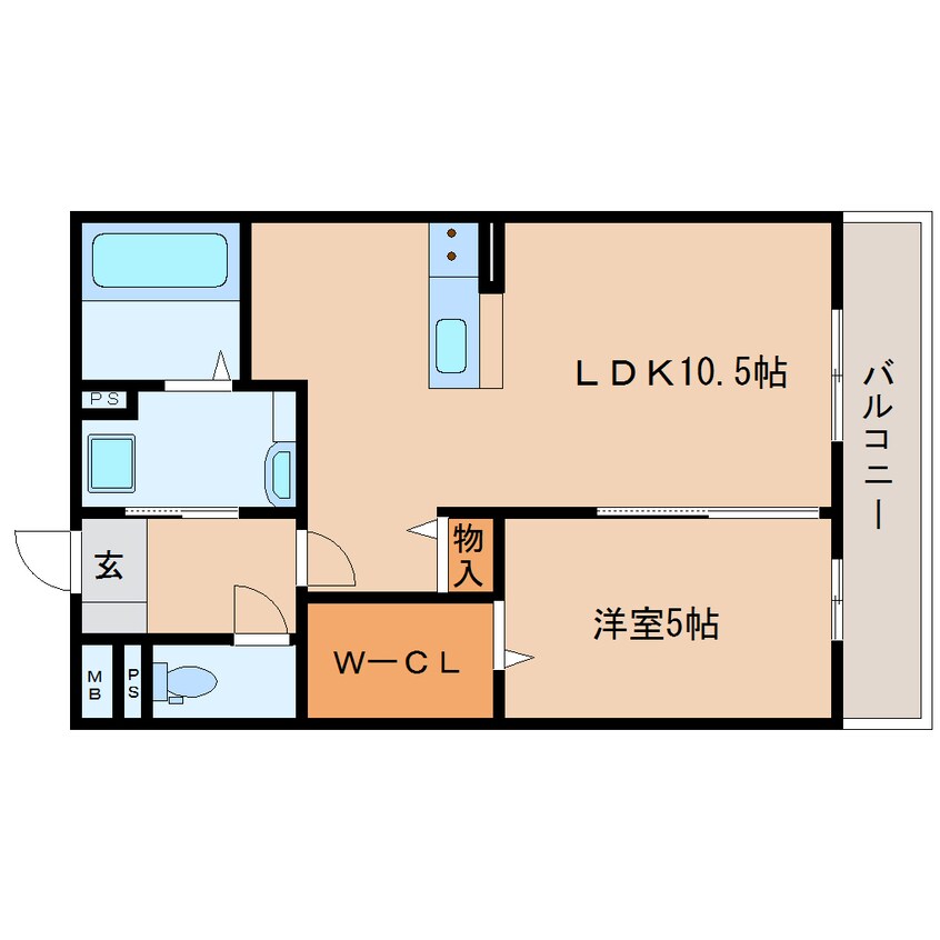 間取図 近鉄南大阪線/橿原神宮前駅 徒歩2分 2階 築8年