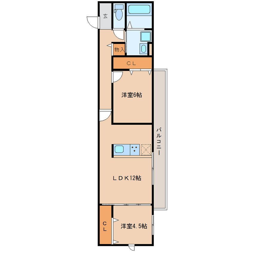 間取図 近鉄橿原線/大和八木駅 徒歩7分 1階 築7年