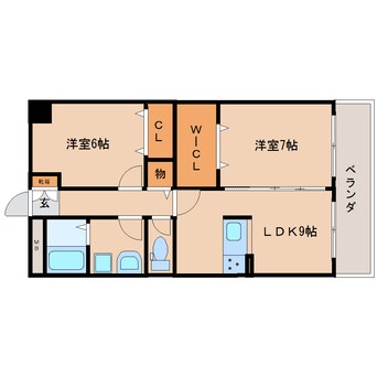 間取図 近鉄大阪線（近畿）/大和八木駅 徒歩22分 1階 築7年