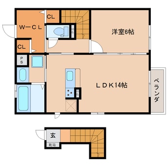 間取図 近鉄橿原線/大和八木駅 徒歩16分 2階 築8年