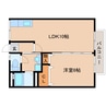 近鉄橿原線/新ノ口駅 徒歩5分 2階 築48年 1LDKの間取り