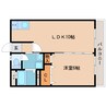 近鉄橿原線/新ノ口駅 徒歩5分 2階 築47年 1LDKの間取り
