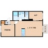 近鉄橿原線/新ノ口駅 徒歩5分 2階 築44年 1LDK+Sの間取り