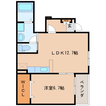 間取図 近鉄大阪線（近畿）/真菅駅 徒歩7分 1階 築6年