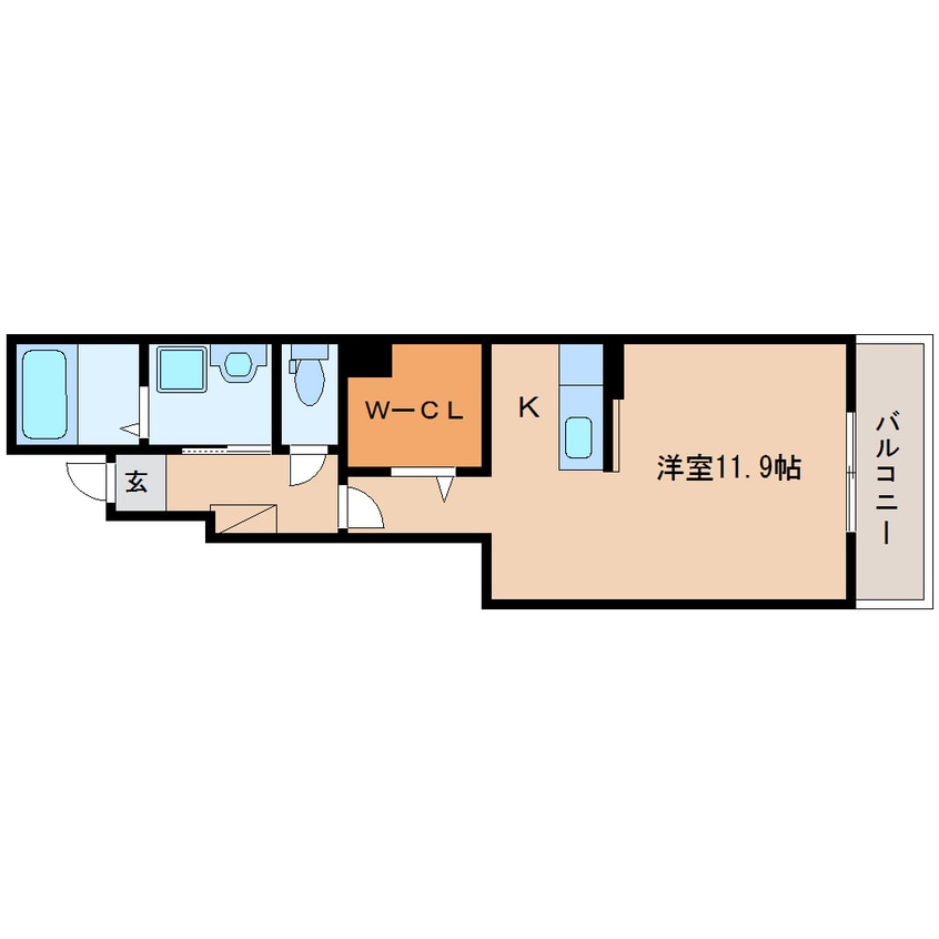 間取図 近鉄大阪線（近畿）/大和八木駅 徒歩9分 1階 築6年