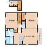 近鉄橿原線/八木西口駅 徒歩18分 2階 築7年 2LDKの間取り