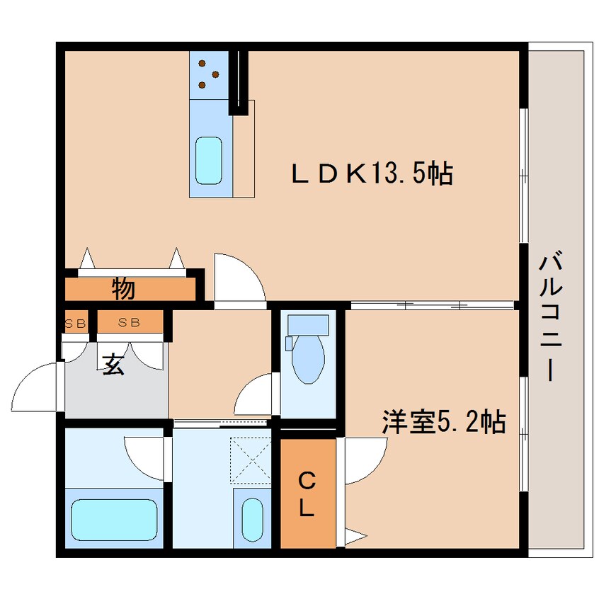 間取図 近鉄大阪線（近畿）/大和八木駅 徒歩3分 2階 築4年