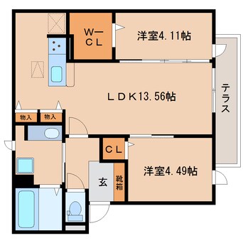 間取図 近鉄橿原線/田原本駅 徒歩7分 1階 築5年