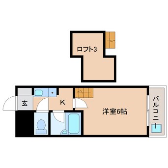 間取図 近鉄橿原線/畝傍御陵前駅 徒歩17分 4階 築32年