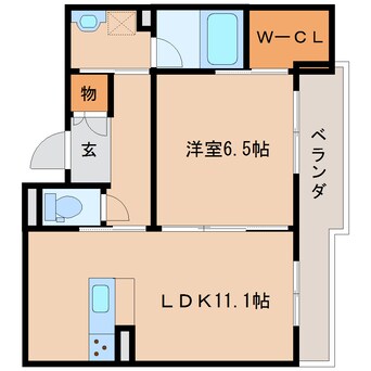 間取図 近鉄大阪線（近畿）/大和八木駅 徒歩11分 2階 築3年