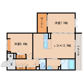 間取図 近鉄橿原線/田原本駅 徒歩17分 3階 築3年