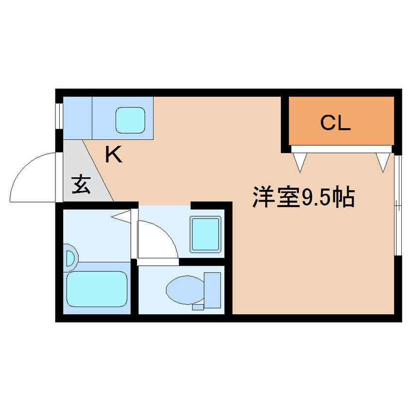 間取図 近鉄大阪線（近畿）/大和八木駅 徒歩16分 1階 築39年