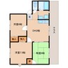 近鉄橿原線/田原本駅 徒歩5分 1階 築26年 3DKの間取り